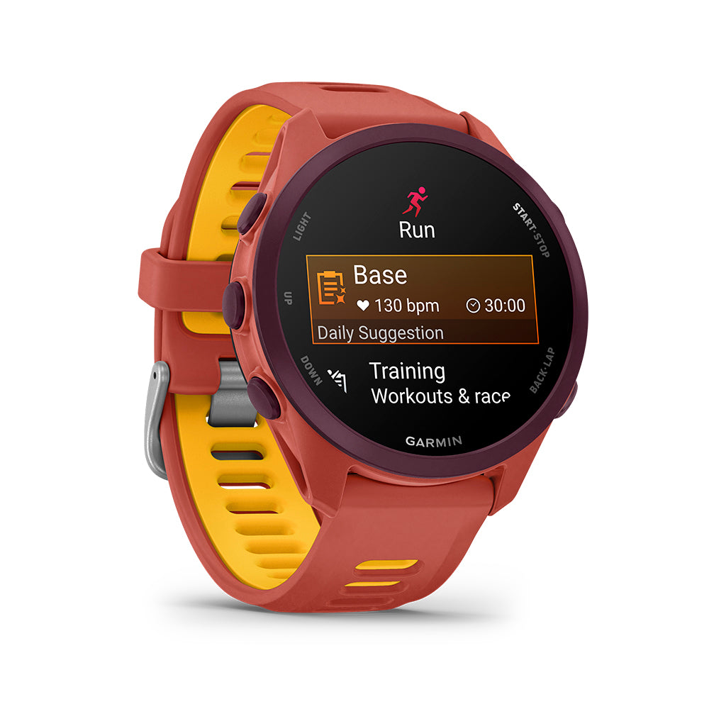 Relógio Garmin Forerunner ® 170 Music Red Pink e Amarelo