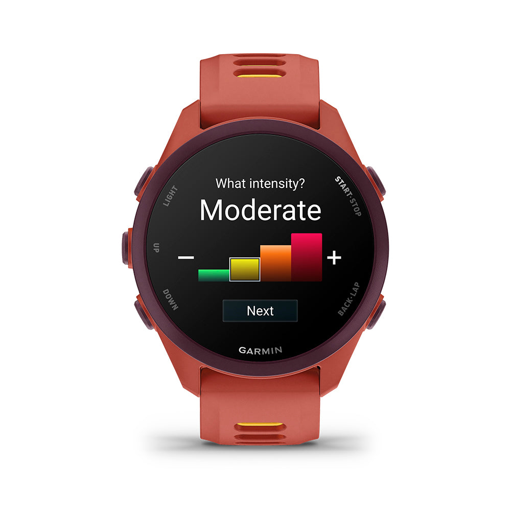 Relógio Garmin Forerunner ® 170 Music Red Pink e Amarelo