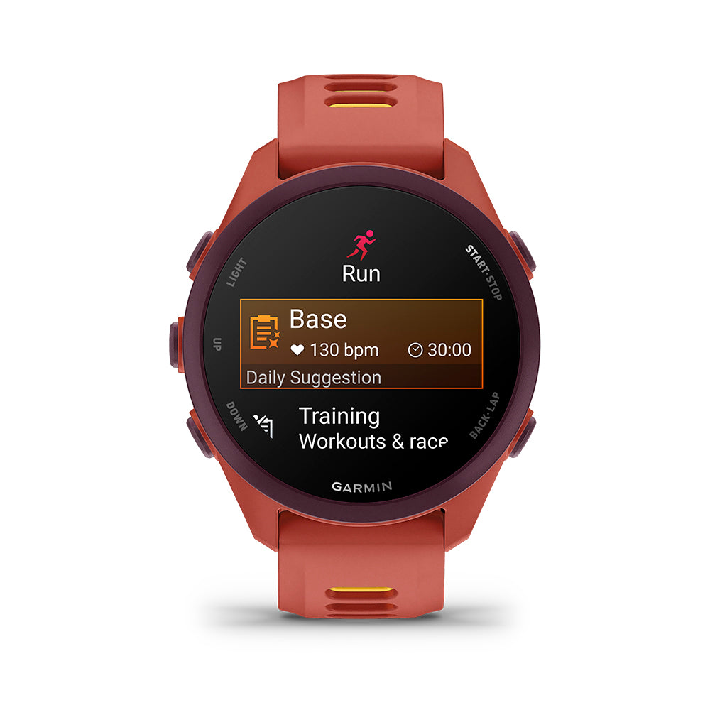 Relógio Garmin Forerunner ® 170 Music Red Pink e Amarelo