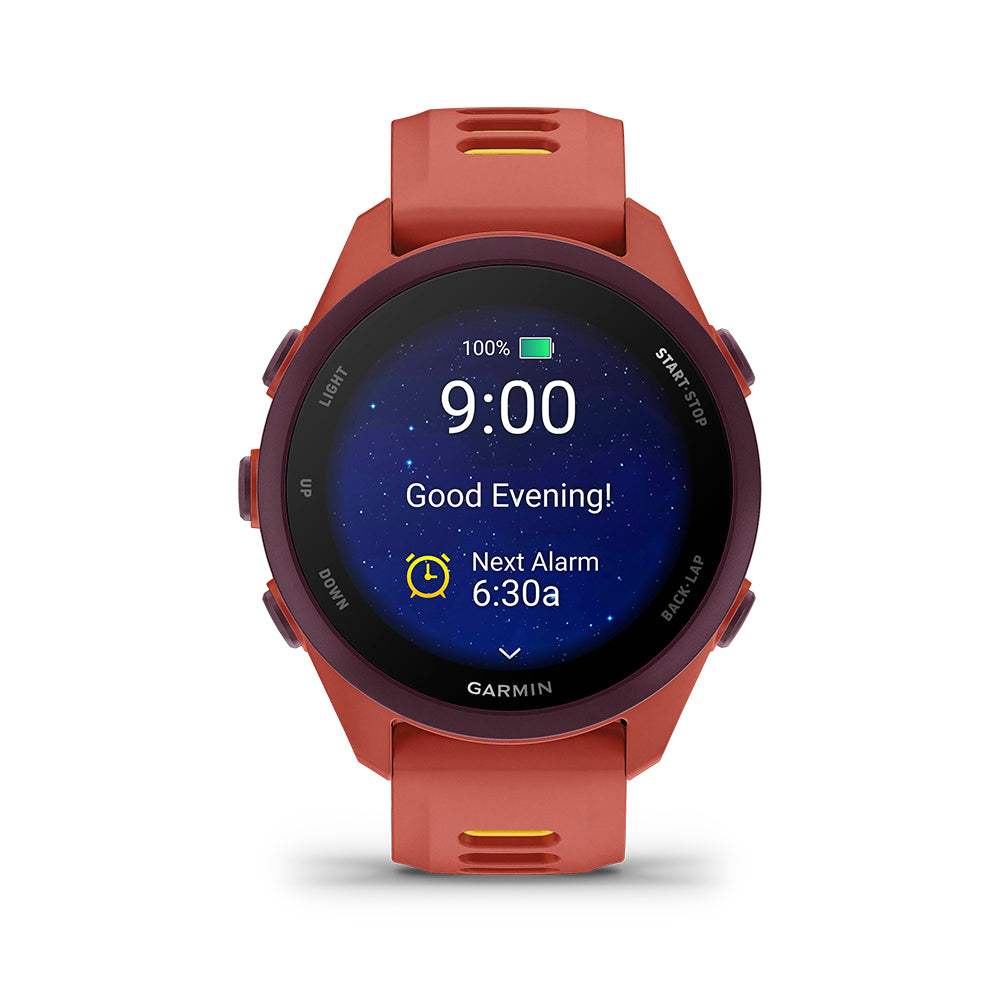 Relógio Garmin Forerunner ® 170 Music Red Pink e Amarelo