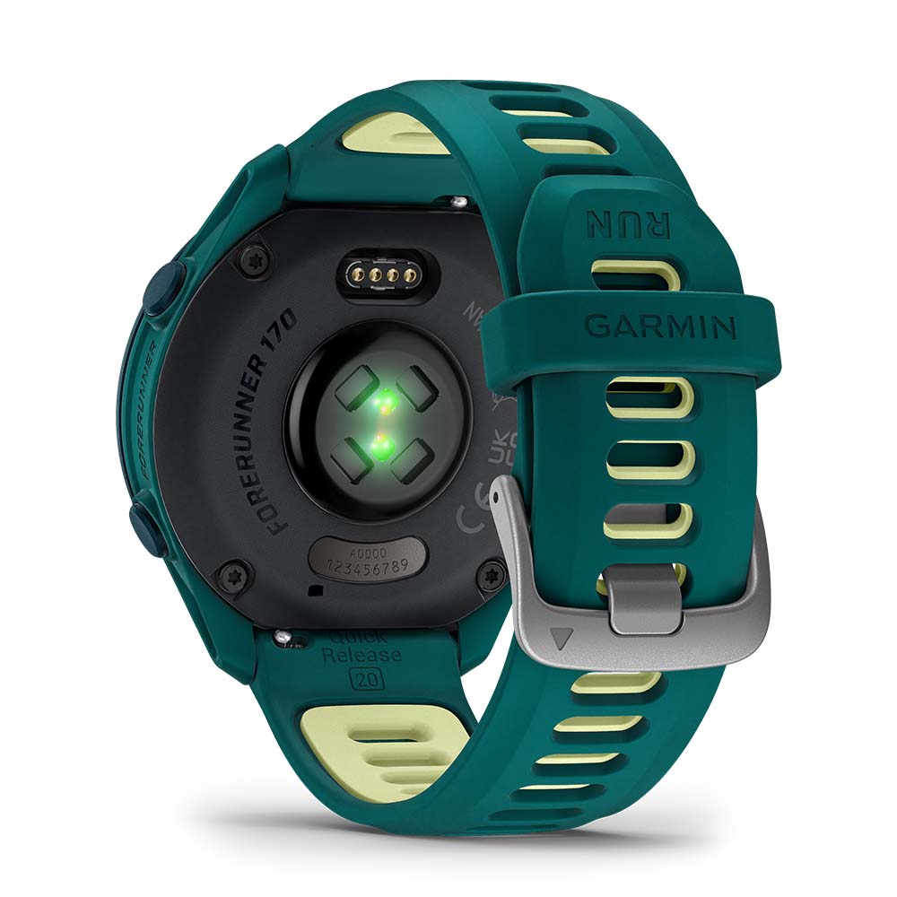Relógio Garmin Forerunner ® 170 Music Verde-azulado e Citron