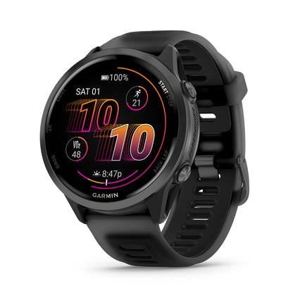 Relógio Garmin Forerunner ® 570 - 47 mm Cinza Ardósia e Translúcido/Preto