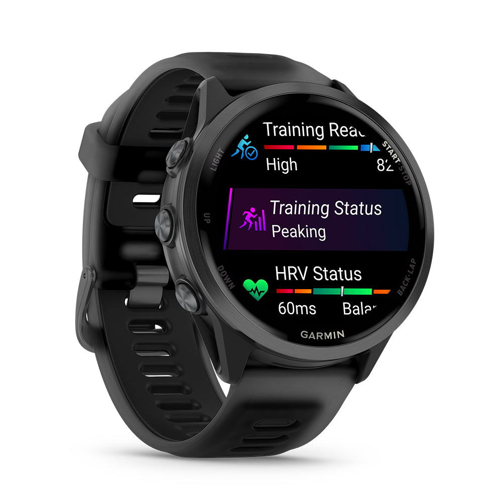 Relógio Garmin Forerunner ® 570 - 47 mm Cinza Ardósia e Translúcido/Preto