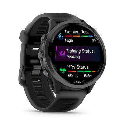 Relógio Garmin Forerunner ® 570 - 47 mm Cinza Ardósia e Translúcido/Preto