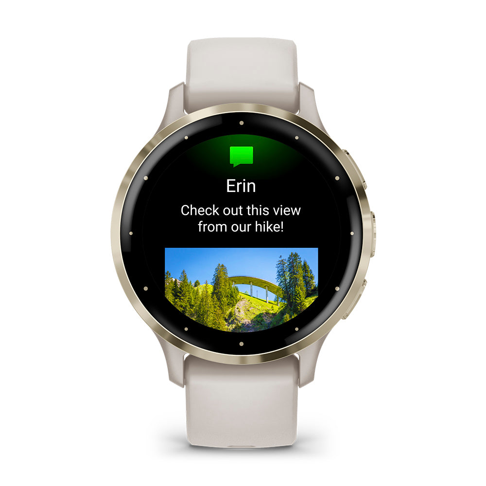 Relógio Garmin Venu ® 3S Marfim e Dourado