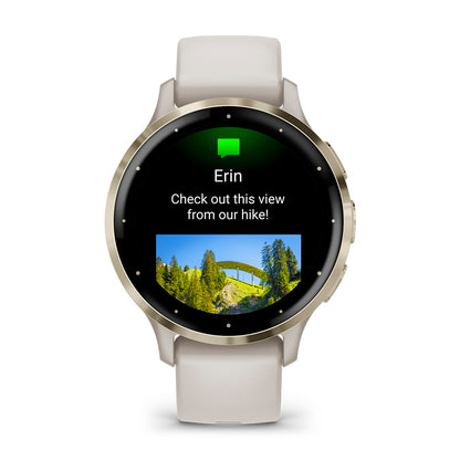 Relógio Garmin Venu ® 3S Marfim e Dourado