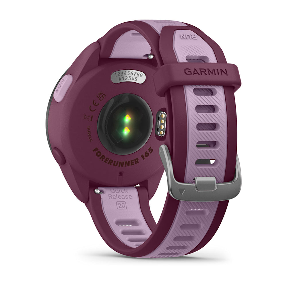 Relógio Garmin Forerunner ® 165 Music Cereja e Lilás