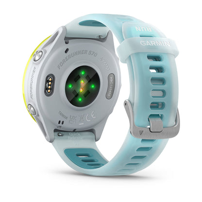 Relógio Garmin Forerunner ® 570 - 47 mm Amarelo e Marfim/Turquesa