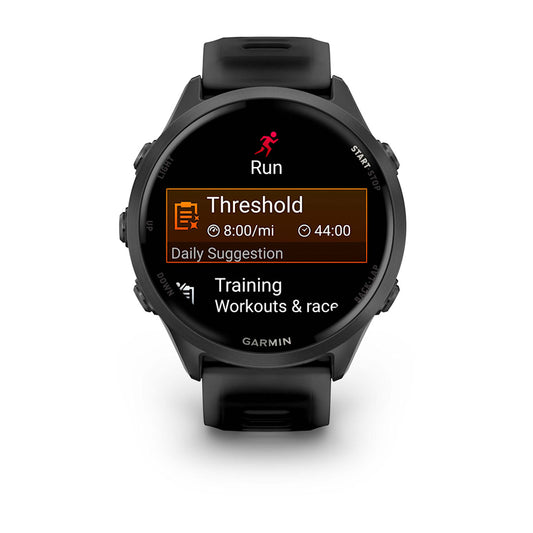 Relógio Garmin Forerunner ® 570 - 47 mm Cinza Ardósia e Translúcido/Preto