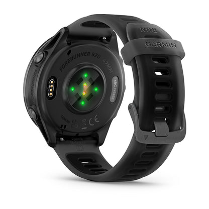 Relógio Garmin Forerunner ® 570 - 47 mm Cinza Ardósia e Translúcido/Preto