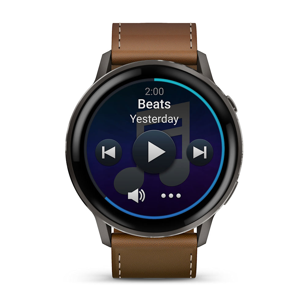 Relógio Garmin Venu ® 4 Ardósia e Marrom - 45 mm