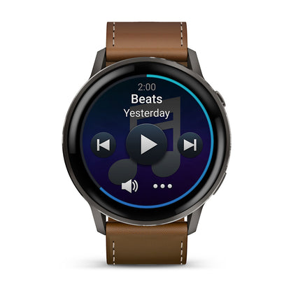 Relógio Garmin Venu ® 4 Ardósia e Marrom - 45 mm