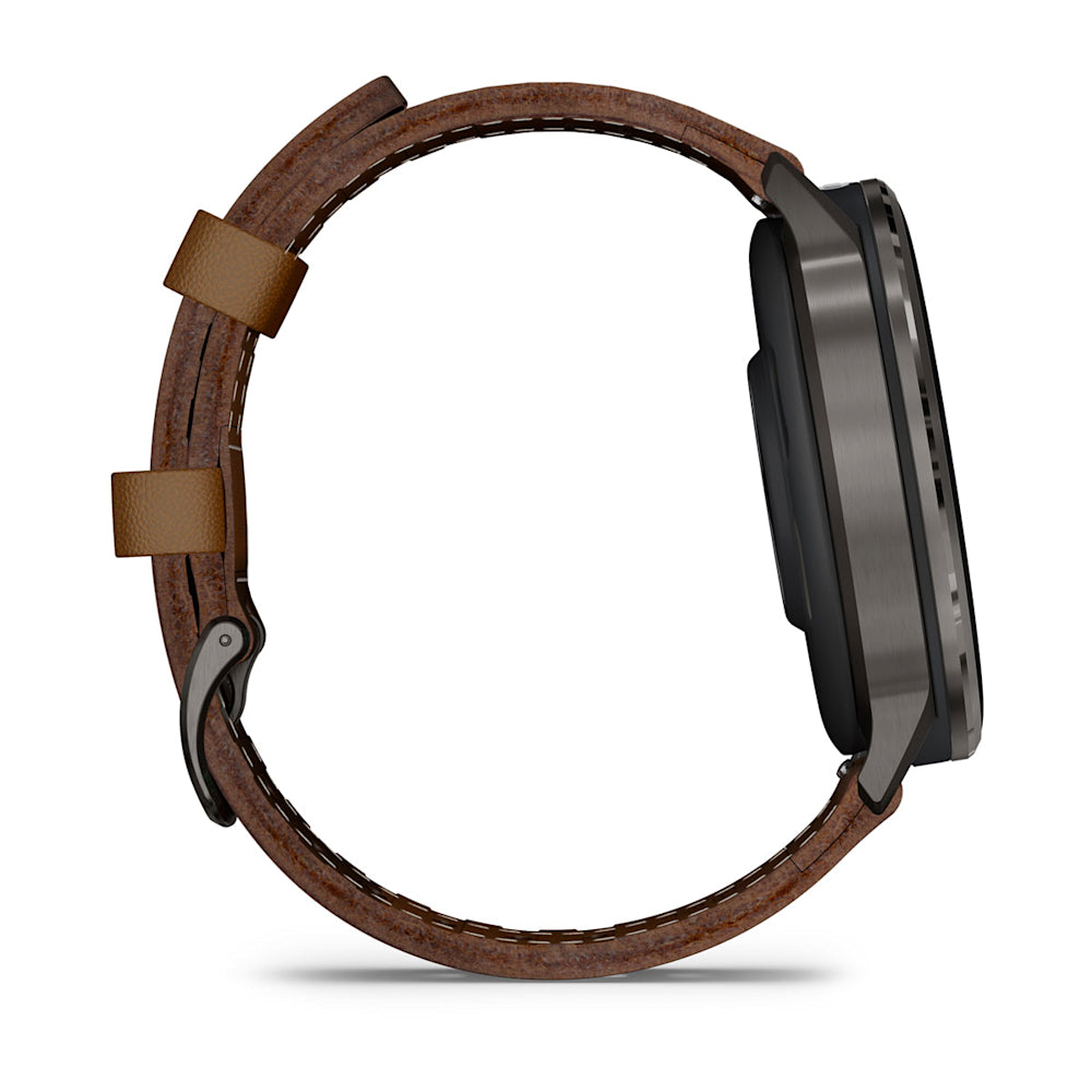 Relógio Garmin Venu ® 4 Ardósia e Marrom - 45 mm