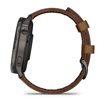 Relógio Garmin Venu ® 4 Ardósia e Marrom - 45 mm
