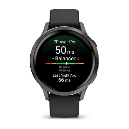 Relógio Garmin Venu ® 4 Ardósia e Preto - 41 mm