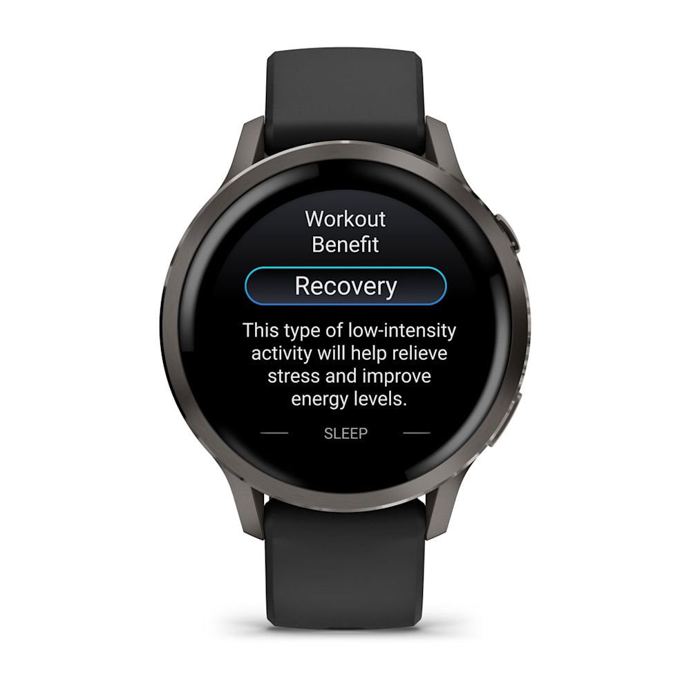 Relógio Garmin Venu ® 4 Ardósia e Preto - 41 mm