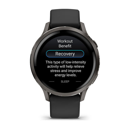 Relógio Garmin Venu ® 4 Ardósia e Preto - 41 mm
