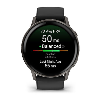 Relógio Garmin Venu ® 4 Ardósia e Preto - 45 mm
