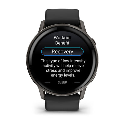 Relógio Garmin Venu ® 4 Ardósia e Preto - 45 mm