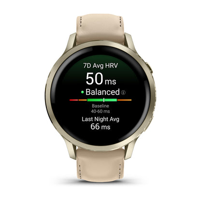 Relógio Garmin Venu ® 4 Ouro e Areia - 41 mm