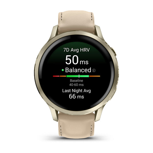 Relógio Garmin Venu ® 4 Ouro e Areia - 41 mm