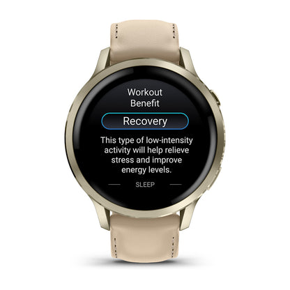 Relógio Garmin Venu ® 4 Ouro e Areia - 41 mm