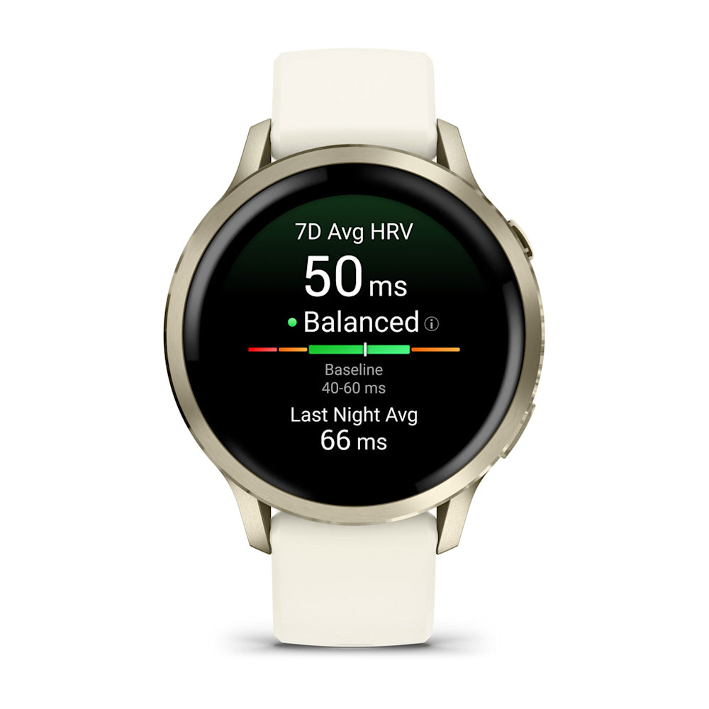 Relógio Garmin Venu ® 4 Ouro e Marfim - 41 mm