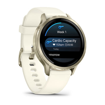 Relógio Garmin Venu ® 4 Ouro e Marfim - 41 mm