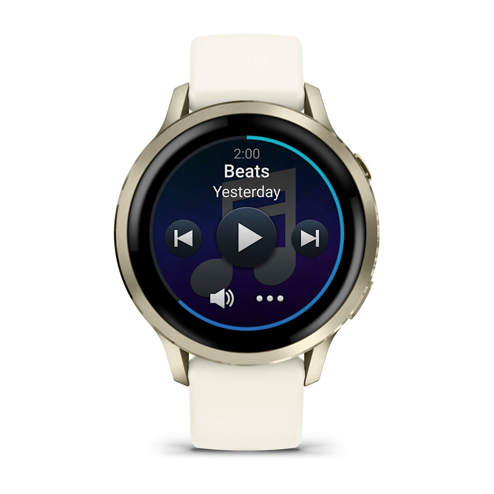 Relógio Garmin Venu ® 4 Ouro e Marfim - 41 mm