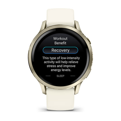 Relógio Garmin Venu ® 4 Ouro e Marfim - 41 mm
