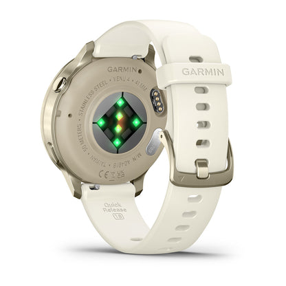 Relógio Garmin Venu ® 4 Ouro e Marfim - 41 mm