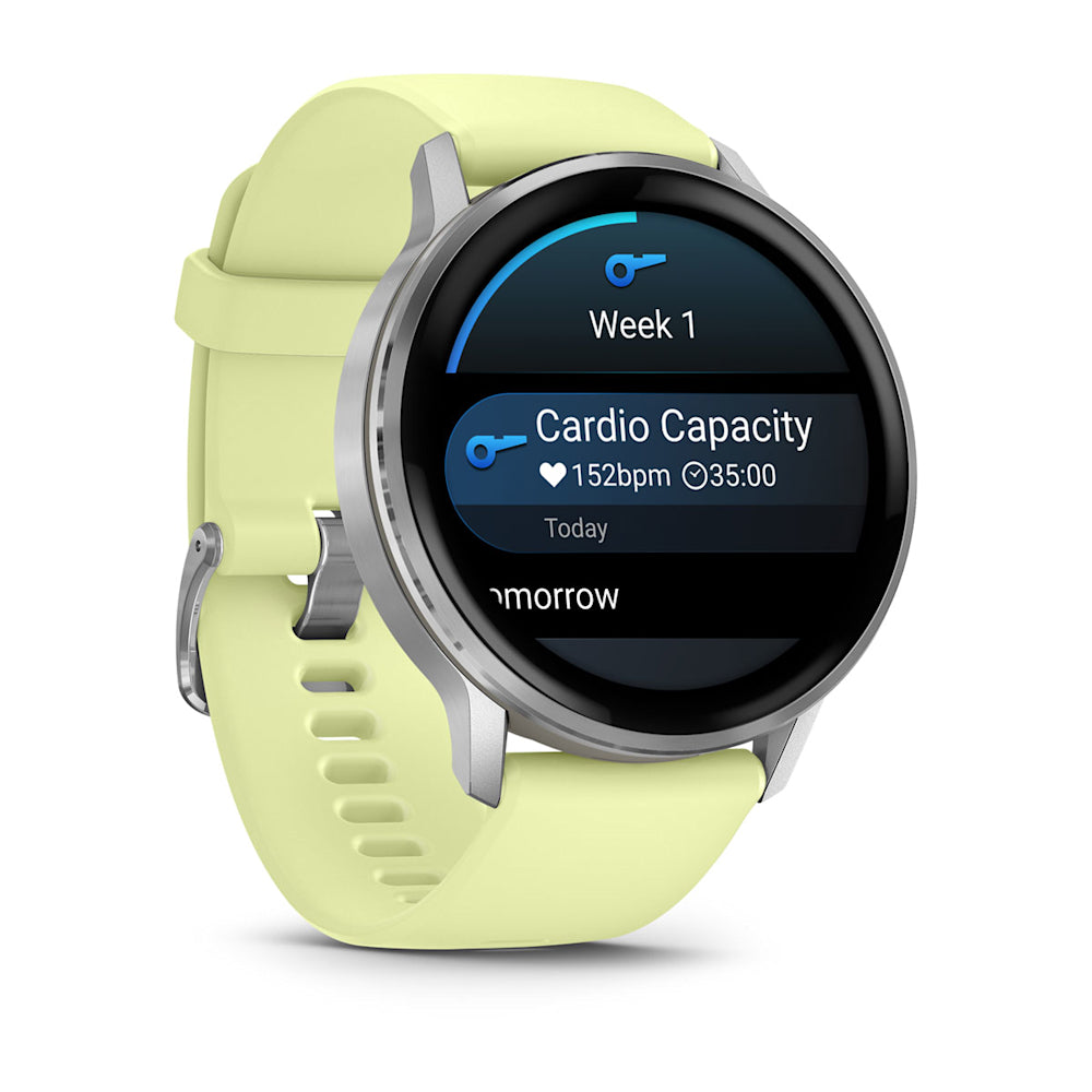 Relógio Garmin Venu ® 4 Prata e Citron - 45 mm
