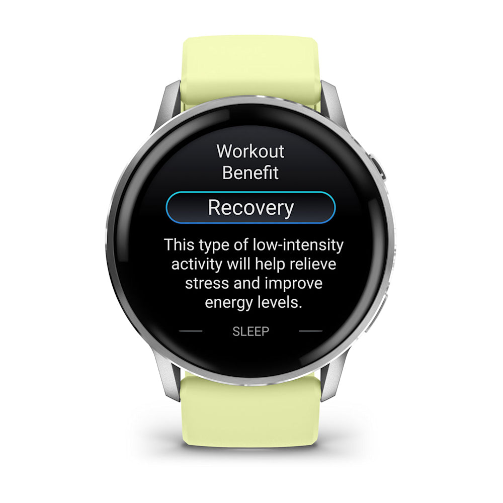 Relógio Garmin Venu ® 4 Prata e Citron - 45 mm
