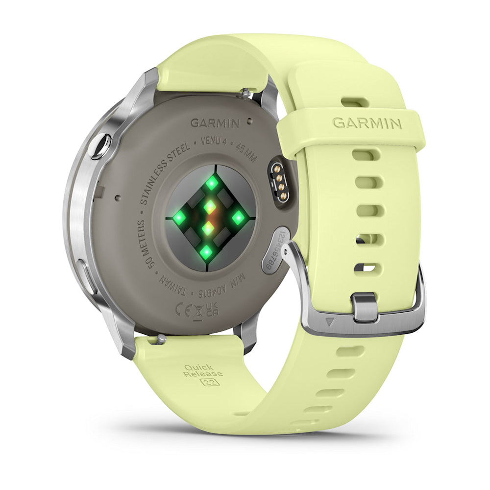 Relógio Garmin Venu ® 4 Prata e Citron - 45 mm