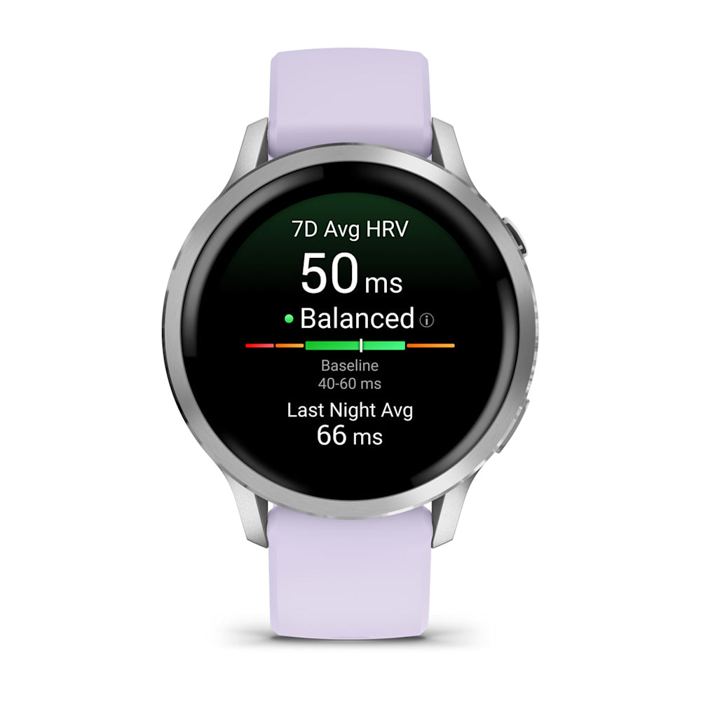 Relógio Garmin Venu ® 4 Prata e Lavanda - 41 mm