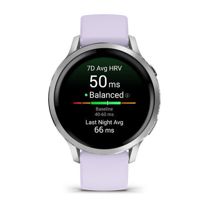 Relógio Garmin Venu ® 4 Prata e Lavanda - 41 mm