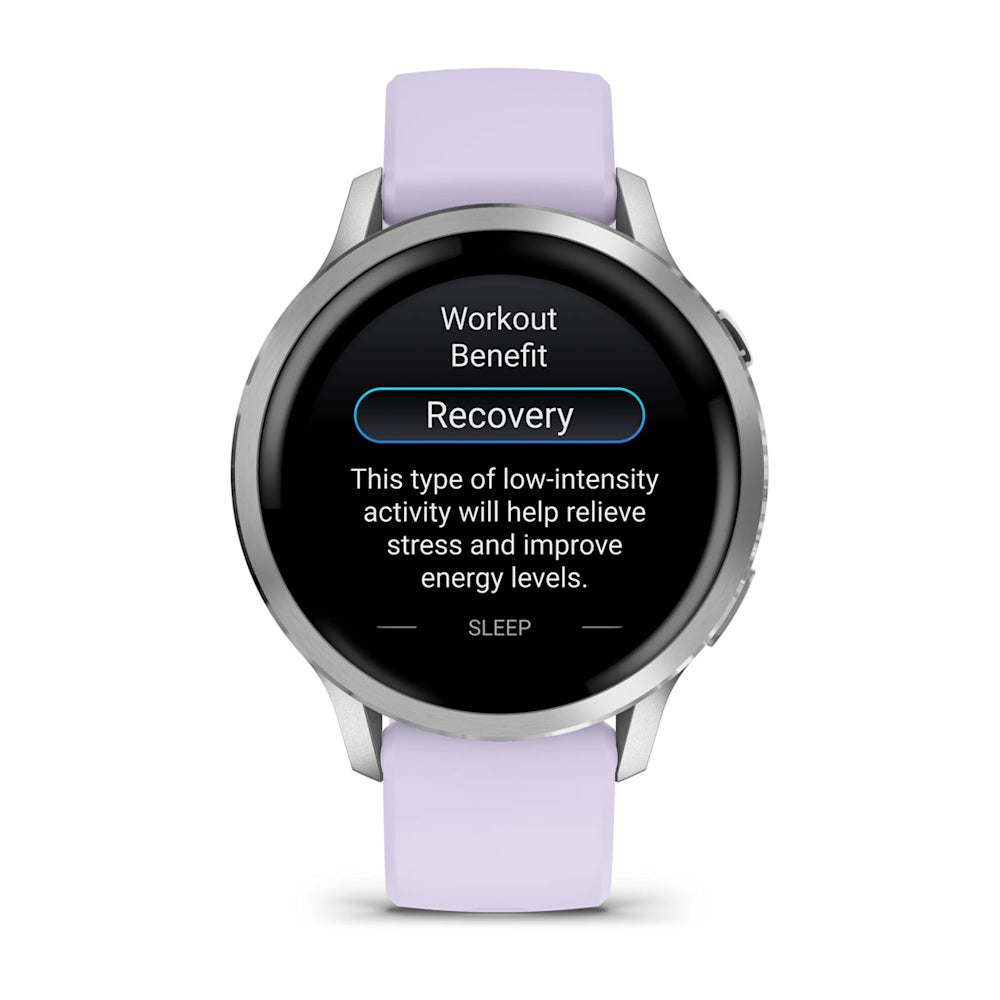 Relógio Garmin Venu ® 4 Prata e Lavanda - 41 mm