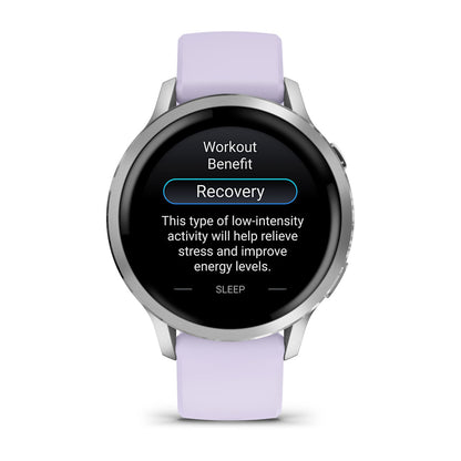 Relógio Garmin Venu ® 4 Prata e Lavanda - 41 mm