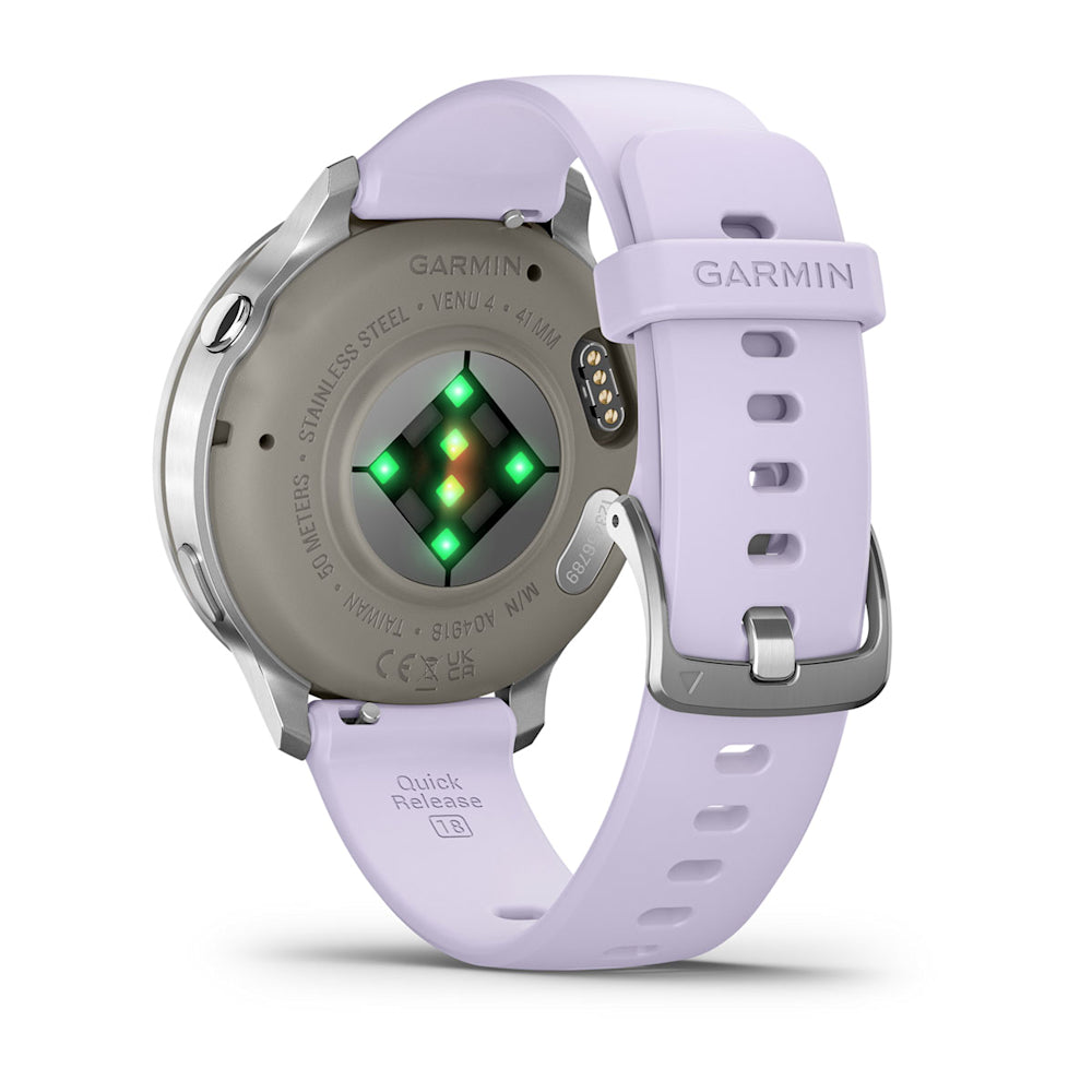 Relógio Garmin Venu ® 4 Prata e Lavanda - 41 mm