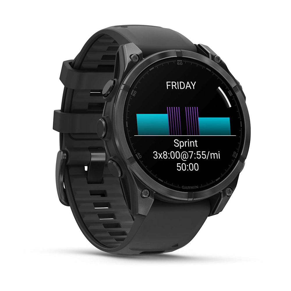 Relógio Garmin fēnix ® 8 Cinza Ardósia e Preto