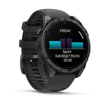 Relógio Garmin fēnix ® 8 Cinza Ardósia e Preto