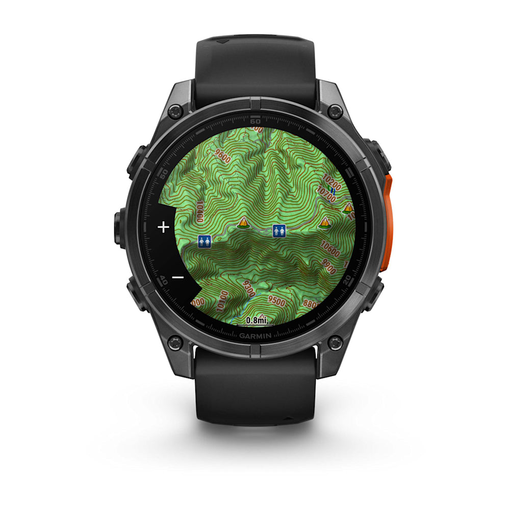 Relógio Garmin fēnix ® 8 Cinza Ardósia e Preto