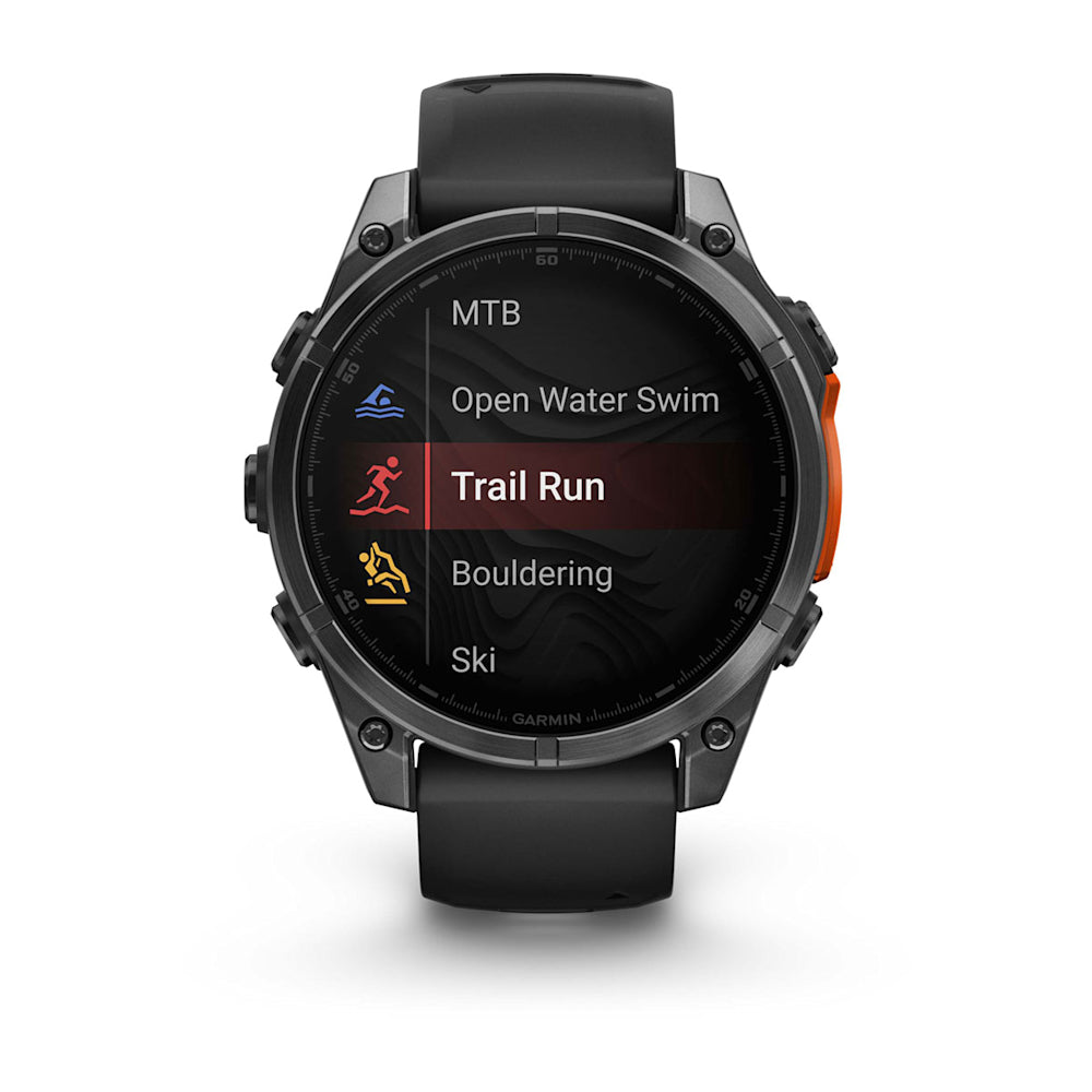 Relógio Garmin fēnix ® 8 Cinza Ardósia e Preto