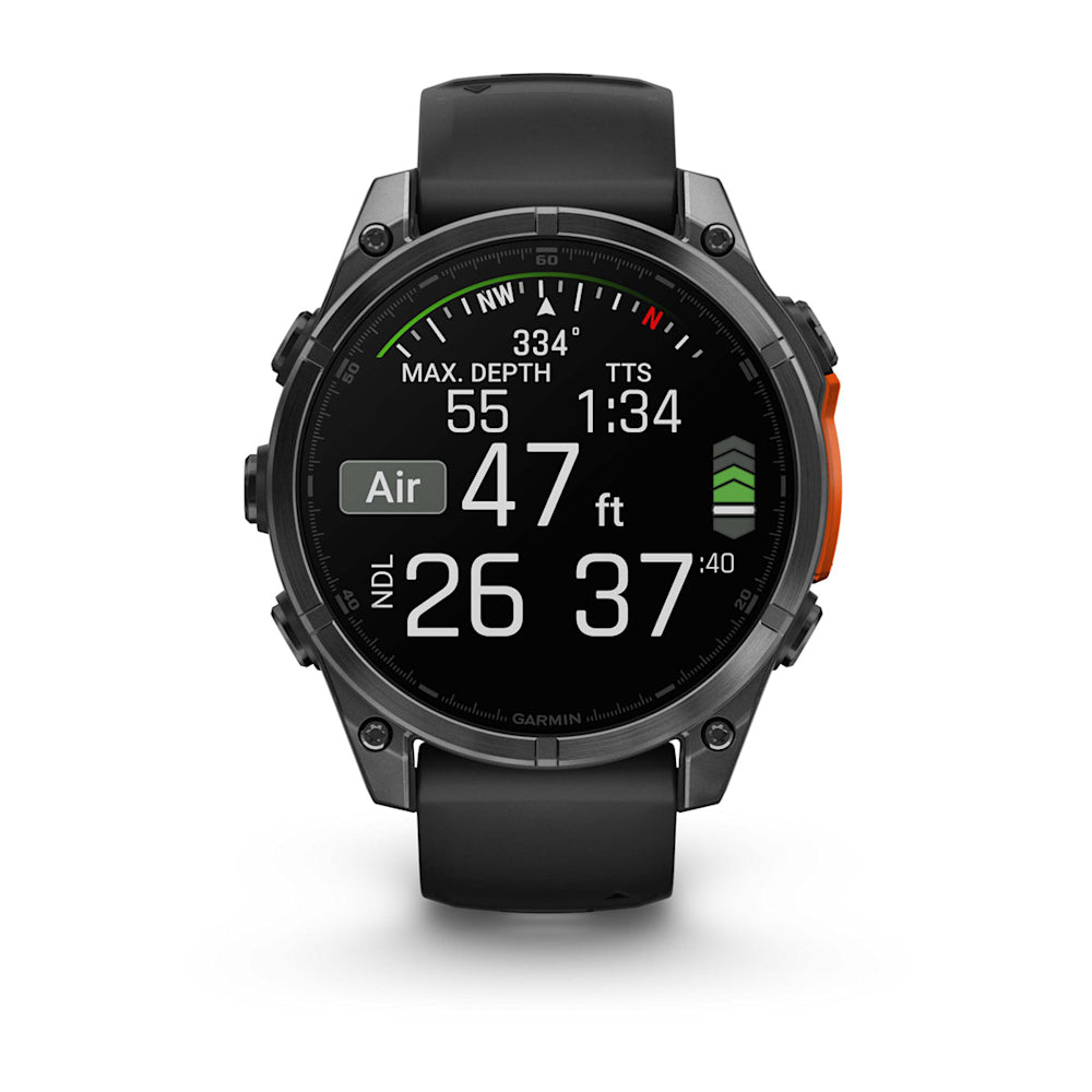 Relógio Garmin fēnix ® 8 Cinza Ardósia e Preto