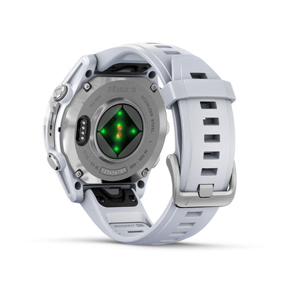 Relógio Garmin fēnix ® 8S Prata e Branco