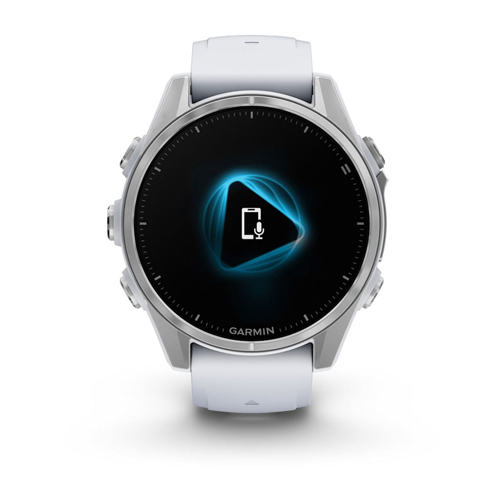 Relógio Garmin fēnix ® 8S Prata e Branco