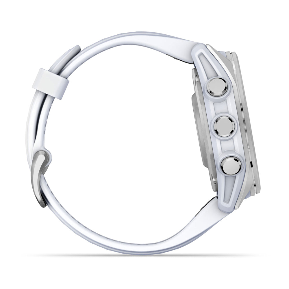 Relógio Garmin fēnix ® 8S Prata e Branco
