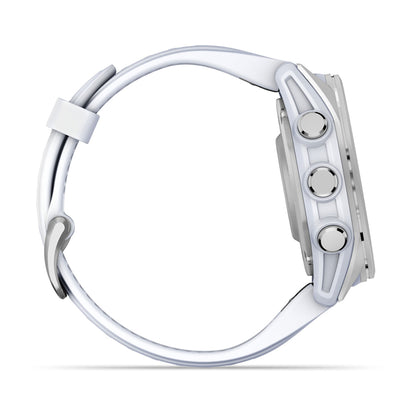 Relógio Garmin fēnix ® 8S Prata e Branco