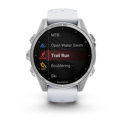 Relógio Garmin fēnix ® 8S Prata e Branco