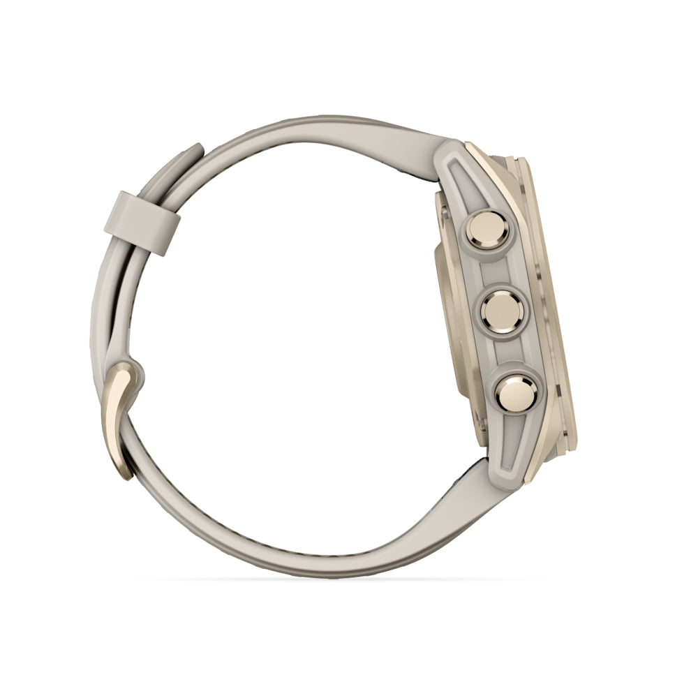 Relógio Garmin fēnix ® 8S Safira Ouro e Cinza
